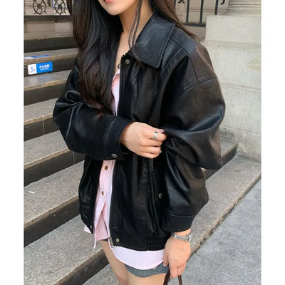Central Classic Leather Jacket
