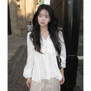 Odi Loose Fit Shirred Blouse