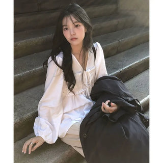 Odi Loose Fit Shirred Blouse