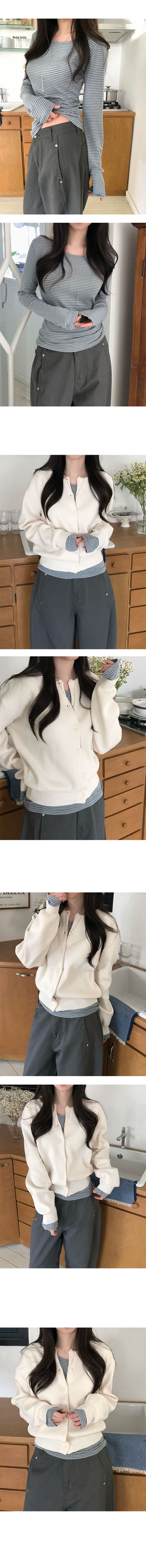 Andy Basic Round Cardigan
