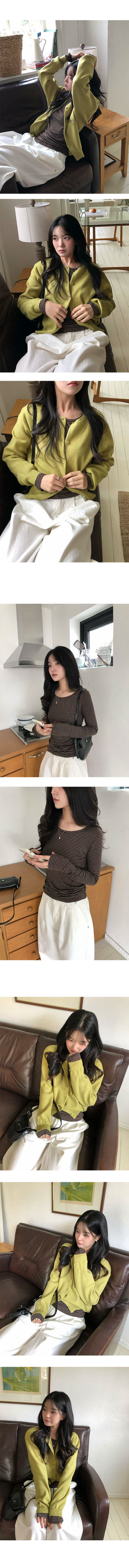 Andy Basic Round Cardigan