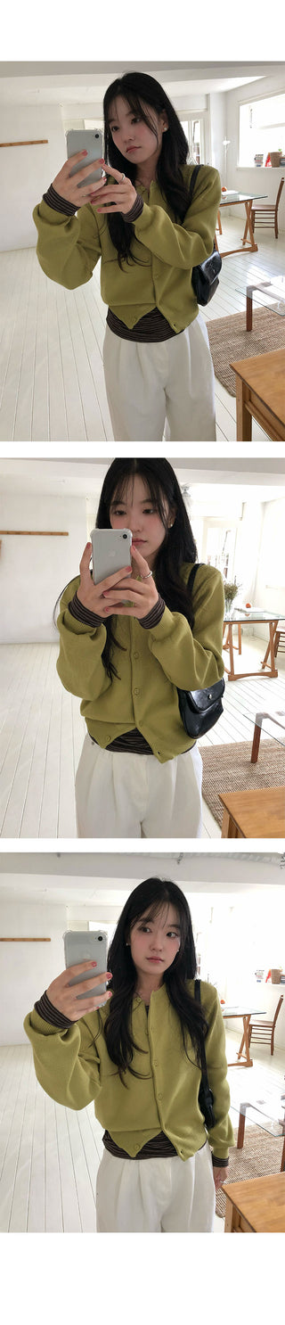 Andy Basic Round Cardigan