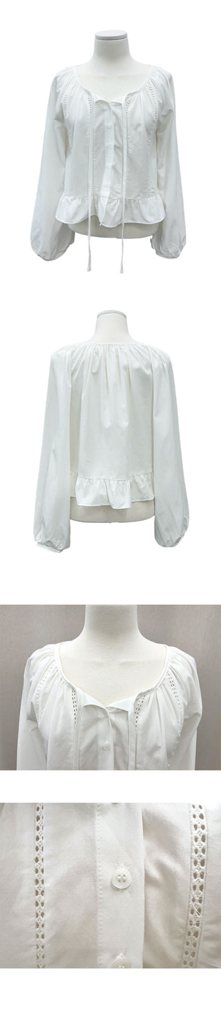 Melo Lace Frill Blouse