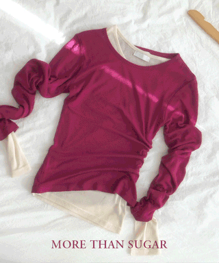 Heat Tencel See-through Round T-shirt