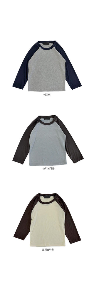 To You Color Block Raglan 3/4 Sleeve T-shirt