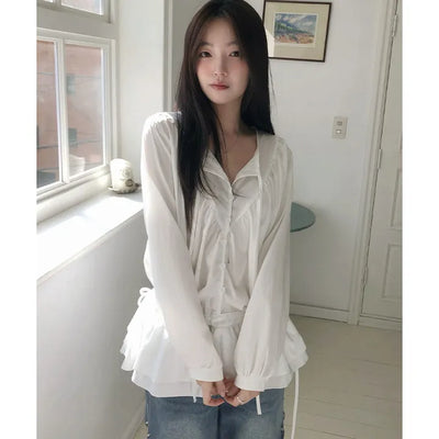 Sui Strap Crisp Blouse