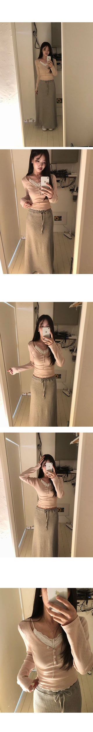 Opti Waffle Training Long Skirt