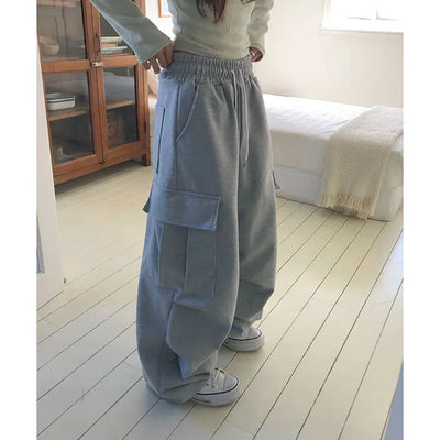 Choe Cargo Detail Semi-Balloon Fit Elastic Pants