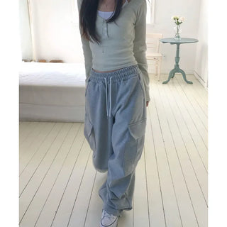 Choe Cargo Detail Semi-Balloon Fit Elastic Pants