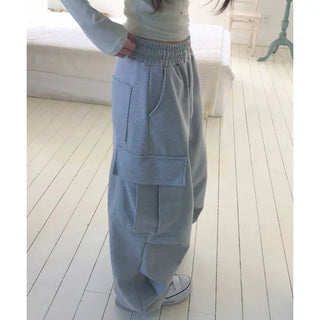 Choe Cargo Detail Semi-Balloon Fit Elastic Pants
