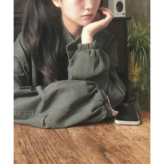 Tom Oversized Cotton High-Neck Short Field Jacket