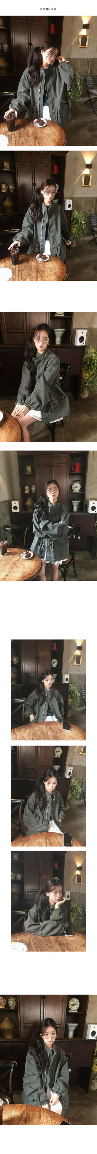 Tom Oversized Cotton High-Neck Short Field Jacket
