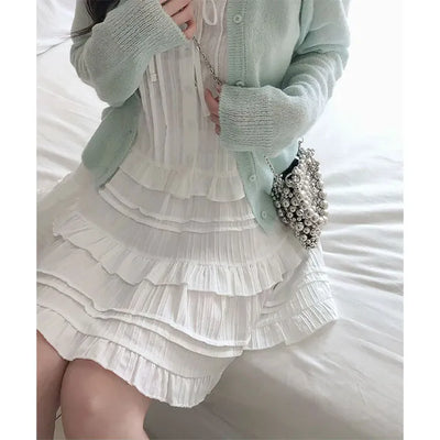 Moring Frill Tiered Mini Skirt