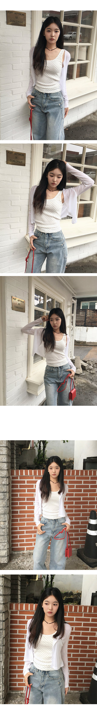 Pinter Dot Layered Sleeveless