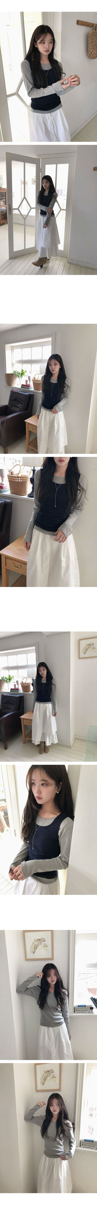 Plan Round Daily Layered Long Sleeve T-shirt