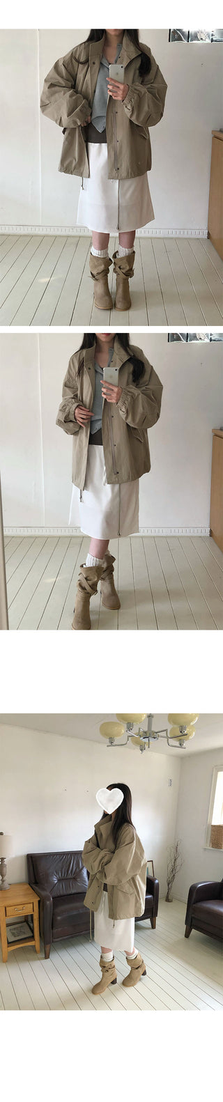 Poet Cotton Oversized Field Jumper
