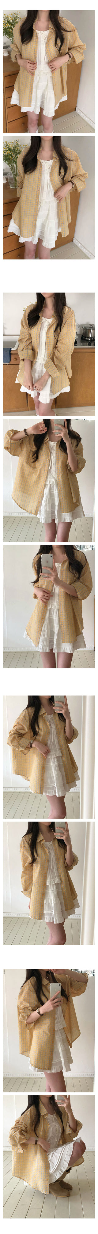Slay Oversized Check Shirt