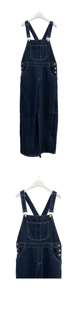 Yomi Button Point Denim Overalls