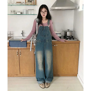 Ije Washed Overall Denim Pants