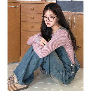 Ije Washed Overall Denim Pants