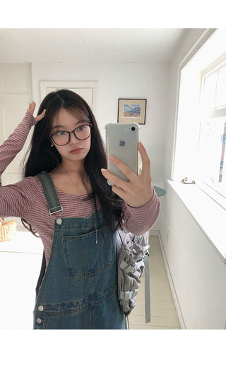Ije Washed Overall Denim Pants