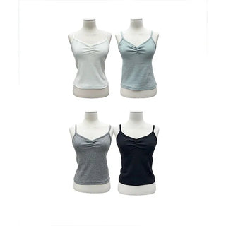 Leesle Shirred Cotton Sleeveless