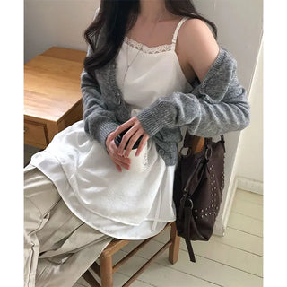 Ciel Lace Sleeveless Bustier Dress Blouse