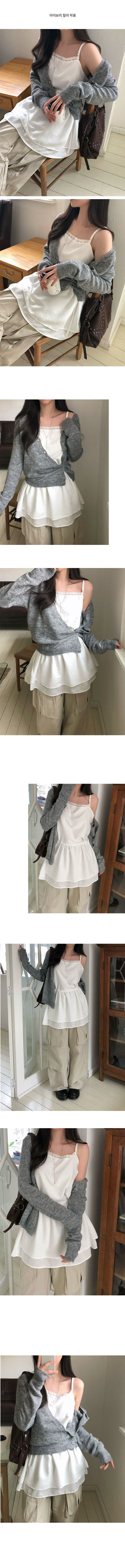 Ciel Lace Sleeveless Bustier Dress Blouse
