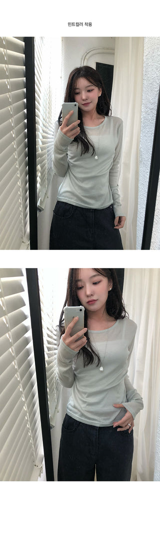 Second Ribbed See-through T-shirt