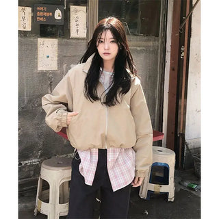 Rimou High-neck Windbreaker Jumper