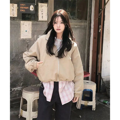 Rimou High-neck Windbreaker Jumper