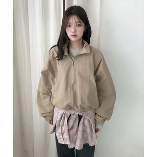 Rimou High-neck Windbreaker Jumper