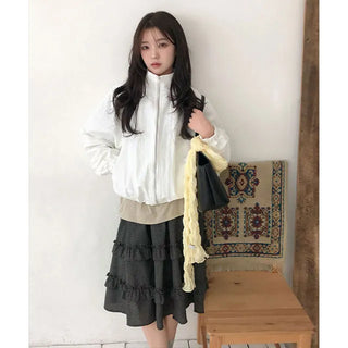 Rimou High-neck Windbreaker Jumper
