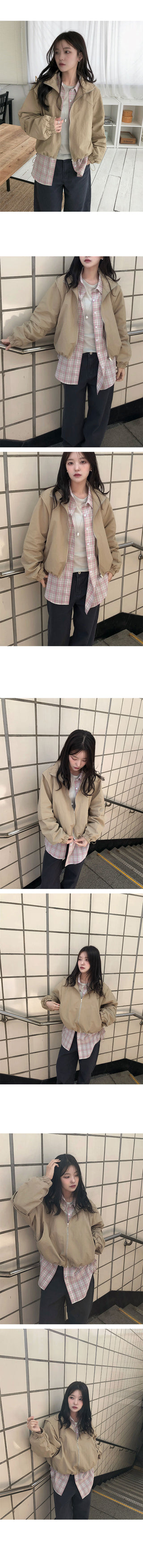 Rimou High-neck Windbreaker Jumper