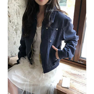Navi Rivet Denim Jacket