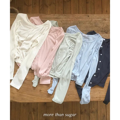 Air Ribbed Flowy Cardigan