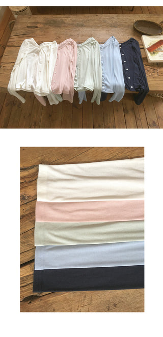 Air Ribbed Flowy Cardigan