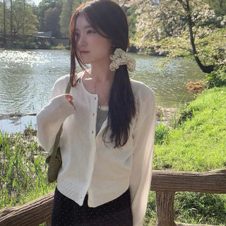 Fruity Linen Round Cardigan