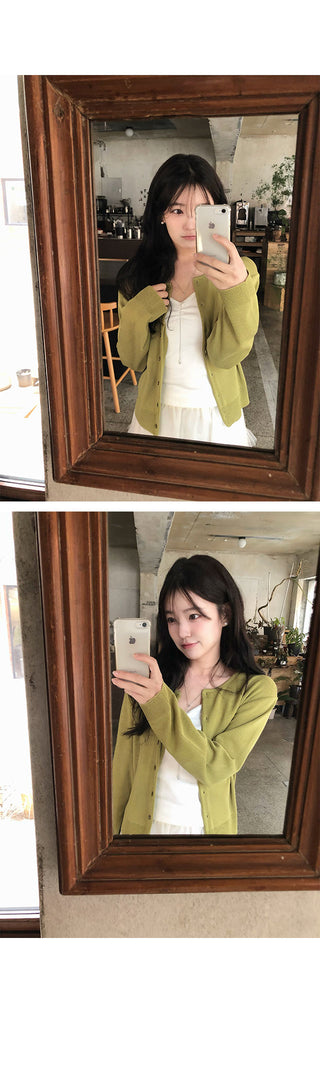 Fruity Linen Round Cardigan