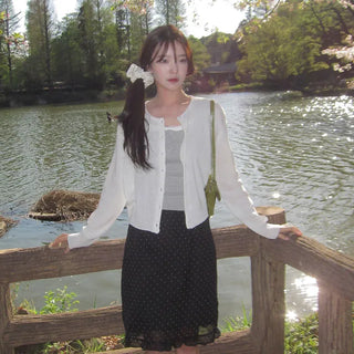 Fruity Linen Round Cardigan