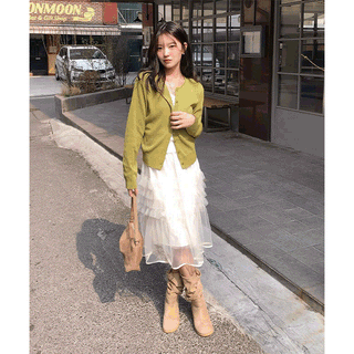 Fruity Linen Round Cardigan