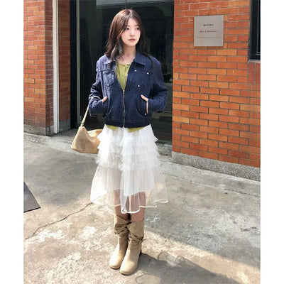 Sunshine Tiered Midi Tulle Skirt