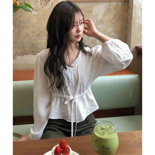 Dori Strap Semi-Crop Blouse