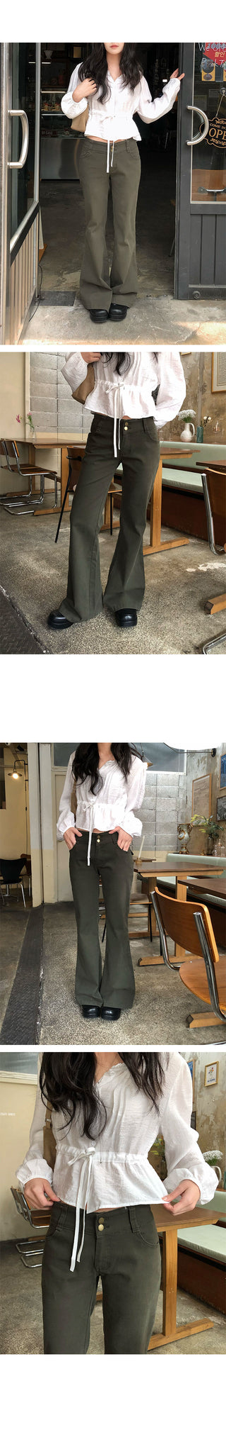 Dori Strap Semi-Crop Blouse