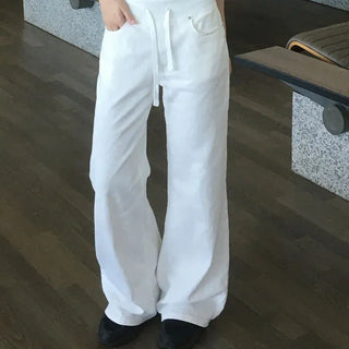 Dancer Back-Point Semi-Bootcut Cotton Pants