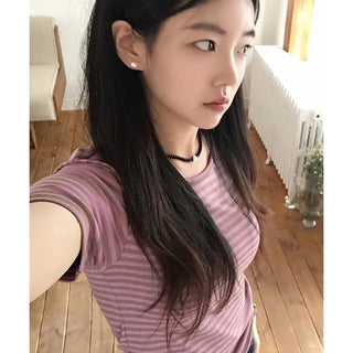 Campus Striped Short Sleeve T-shirt