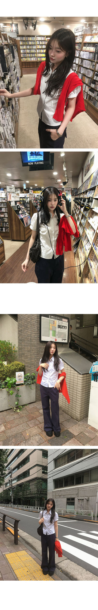 Nuon Basic Round Linen Cardigan