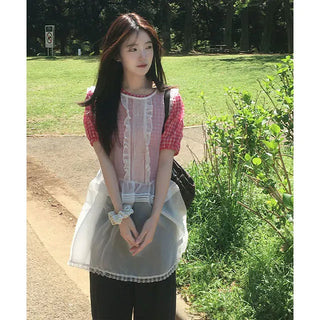 Dering See-through Lace Dress
