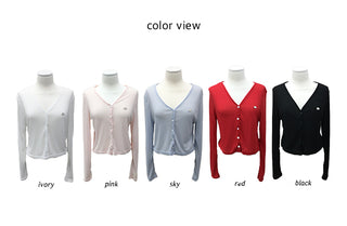 Lily Pendant See-through Crop Cardigan