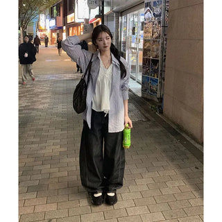 Oslo Oversized Seersucker Check Shirt